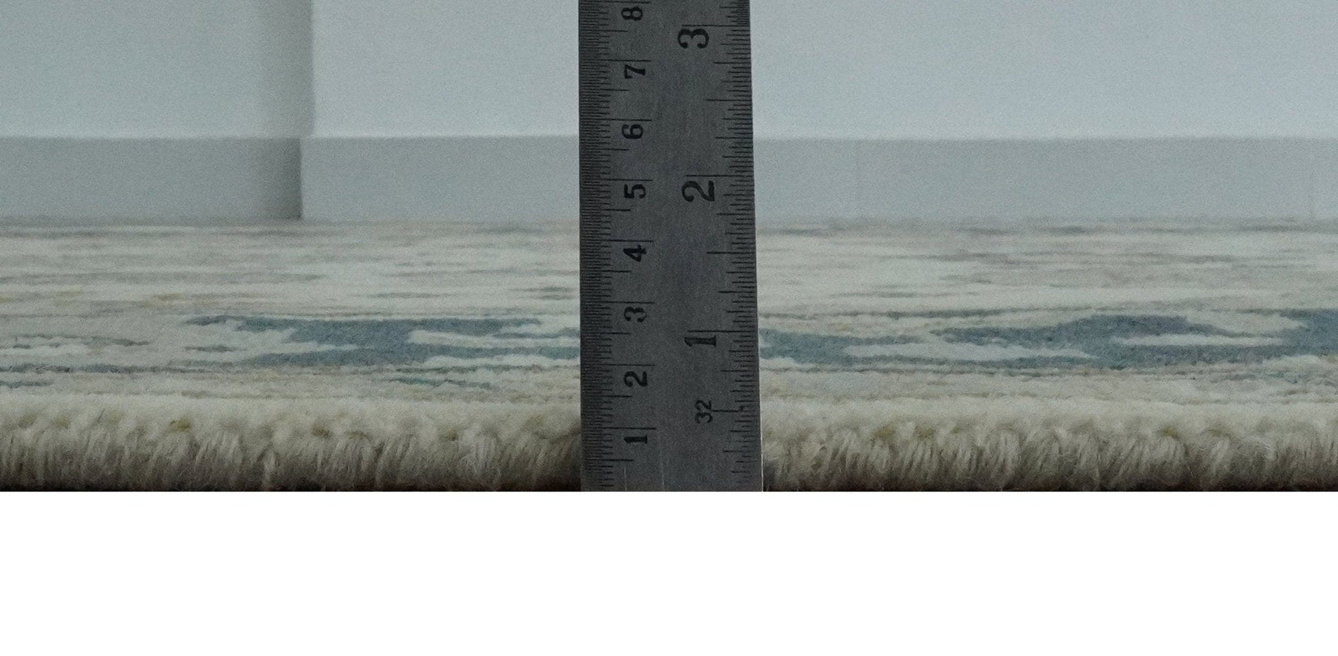 The Rug Decor Area Rug Ivory, Olive and Blue Hand Knotted Traditional Oriental Oushak Custom Made wool rug Ivory, Olive and Blue Hand Knotted Traditional Oriental Oushak Custom Made wool rug