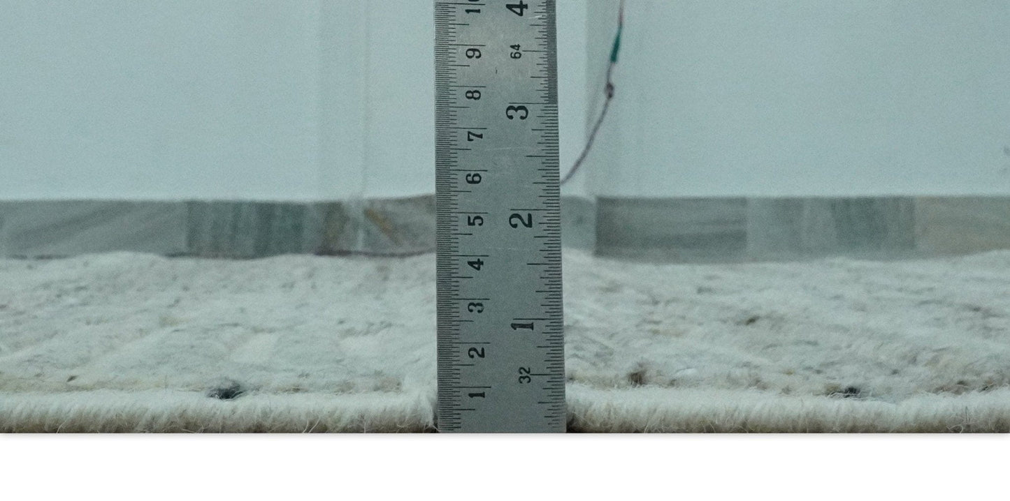 The Rug Decor Area Rug Ivory, Silver and Charcoal Modern Geometrical Puzzle Design hand knotted Custom Made wool Area Rug Ivory, Silver and Charcoal Modern Geometrical Puzzle Design hand knotted Custom Made wool Area Rug