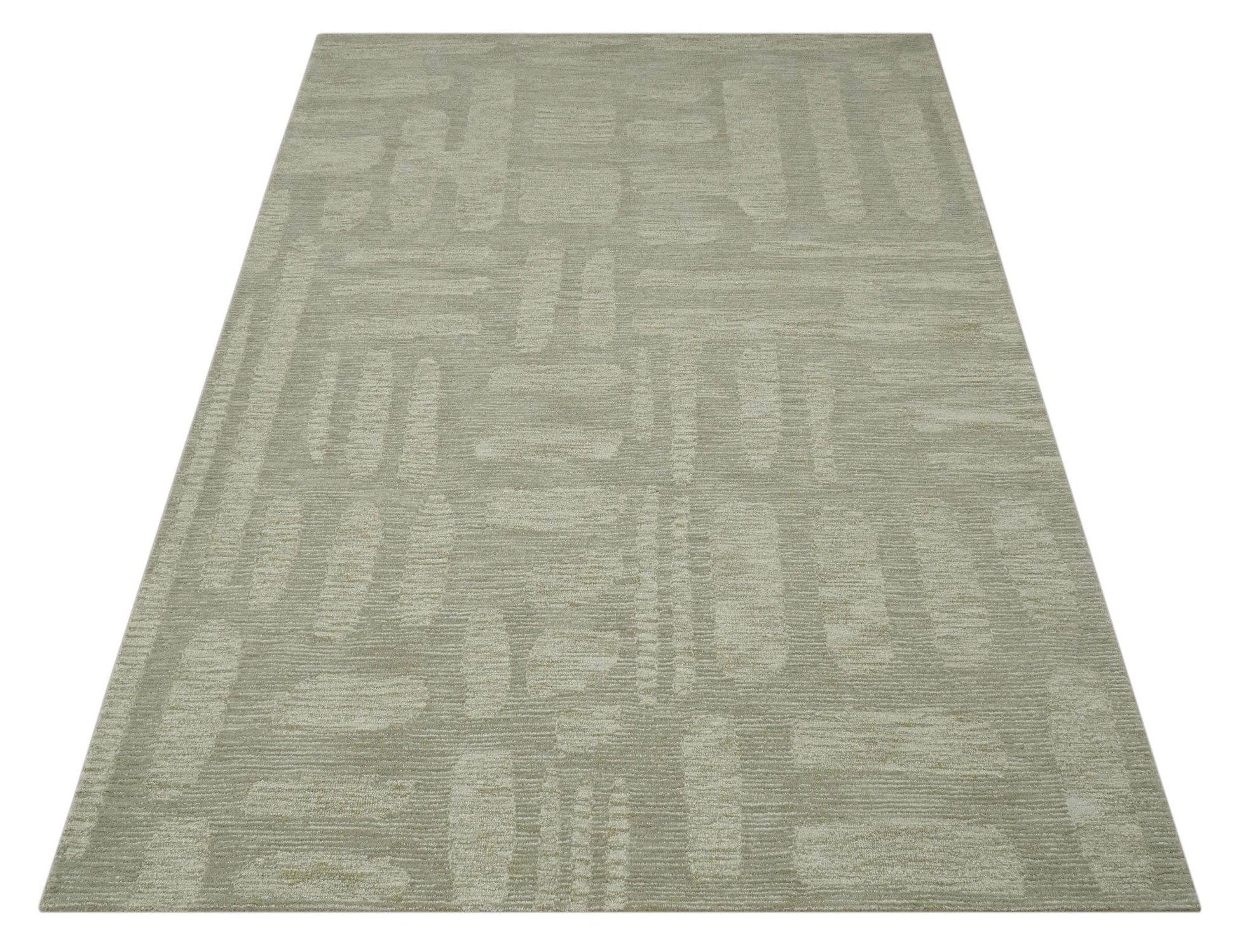 The Rug Decor Area Rug Modern Contemporarry Olive and Ivory Hand Tufted Custom Made wool rug Modern Contemporarry Olive and Ivory Hand Tufted Custom Made wool rug