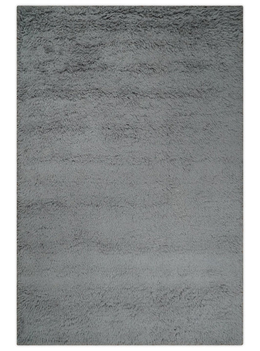 The Rug Decor Area Rug 6x9 Plush Thick Beni Ourain Gray Moroccan Rug Made with fine new Zealand Custom Made Wool Area Rug Plush Thick Beni Ourain Gray Moroccan Rug Made with fine new Zealand Custom Made Wool Area Rug