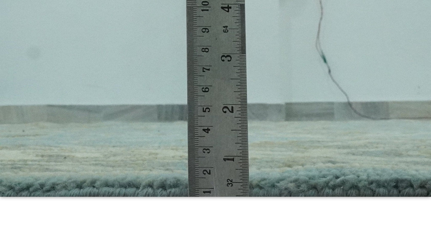 The Rug Decor Area Rug Sea Blue, Green and Ivory Hand Knotted Traditional Oushak Custom Made wool rug Sea Blue, Green and Ivory Hand Knotted Traditional Oushak Custom Made wool rug