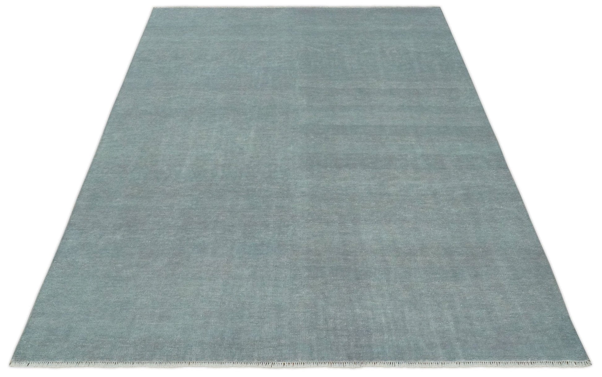 The Rug Decor Area Rug Solid Gray Hand knotted Modern look Custom Made wool Area Rug Solid Gray Hand knotted Modern look Custom Made wool Area Rug