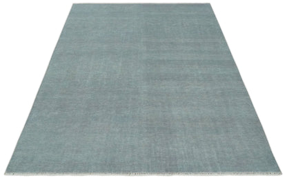 The Rug Decor Area Rug Solid Gray Hand knotted Modern look Custom Made wool Area Rug Solid Gray Hand knotted Modern look Custom Made wool Area Rug