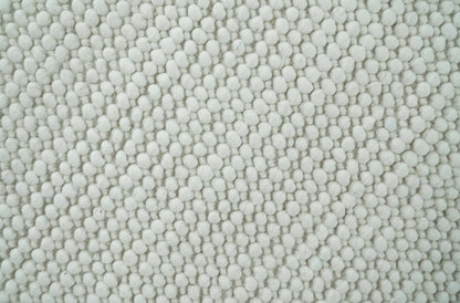 The Rug Decor Area Rug Solid Ivory Chunky Handwoven Wool Area Rug | Layering Rug Solid Ivory Chunky Handwoven Wool Area Rug | Layering Rug