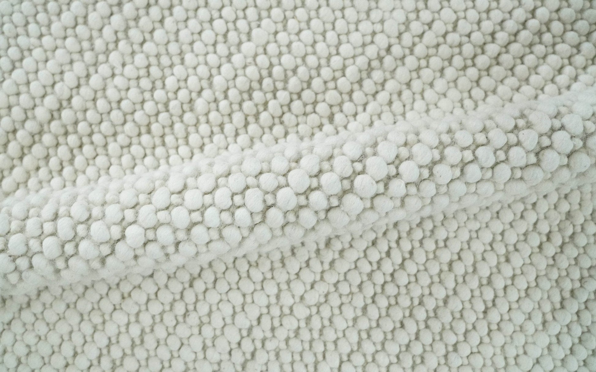 The Rug Decor Area Rug Solid Ivory Chunky Handwoven Wool Area Rug | Layering Rug Solid Ivory Chunky Handwoven Wool Area Rug | Layering Rug