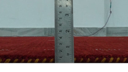 The Rug Decor Area Rug Solid Plain Maroon Geometrical Design Hand loom Custom made wool area Rug Solid Plain Maroon Geometrical Design Hand loom Custom made wool area Rug