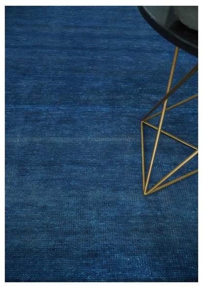 The Rug Decor Area Rug Solid Plane Blue Hand knotted Contemporary Custom Made wool Area Rug Solid Plane Blue Hand knotted Contemporary Custom Made wool Area Rug