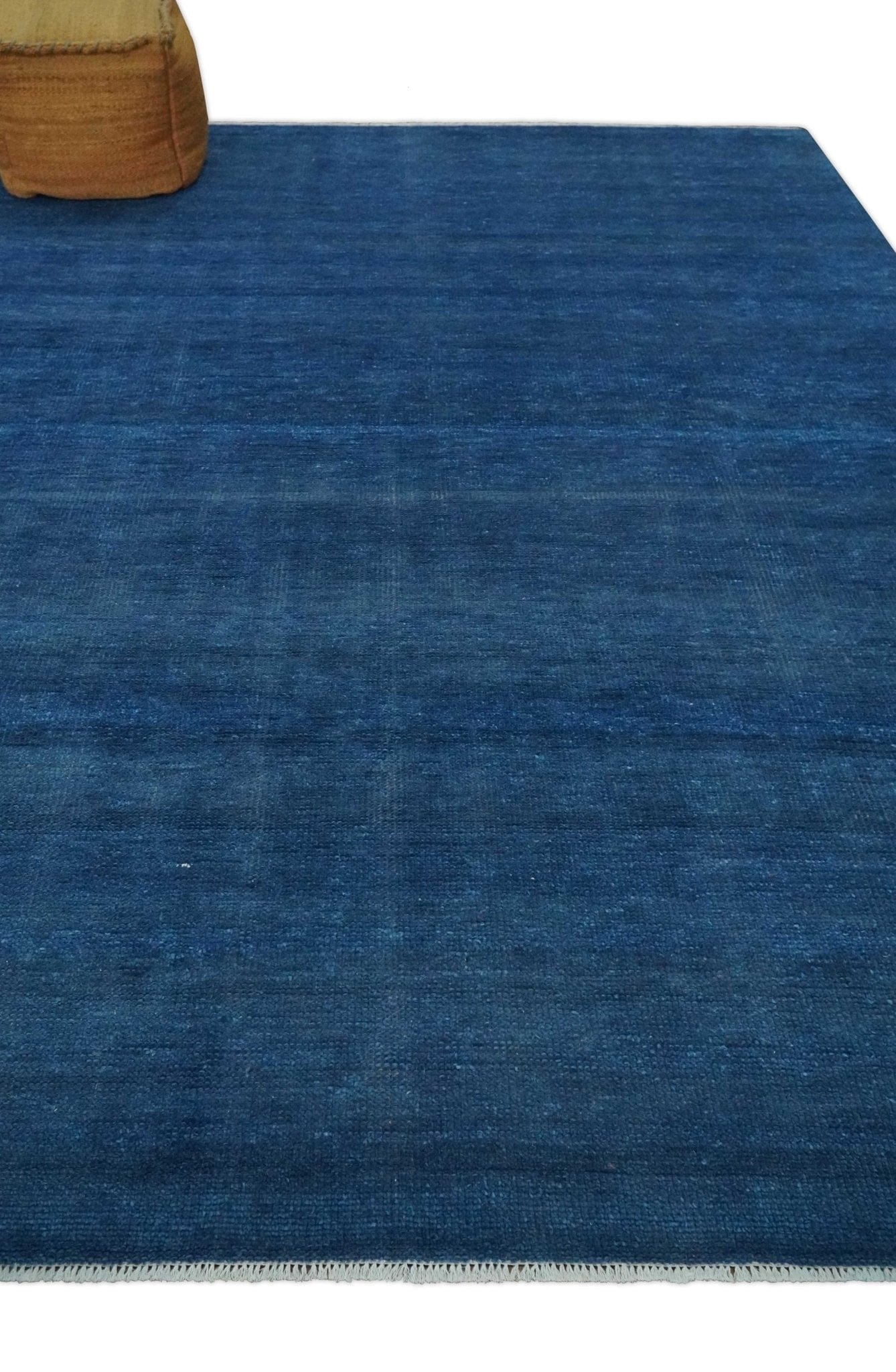 The Rug Decor Area Rug Solid Plane Blue Hand knotted Contemporary Custom Made wool Area Rug Solid Plane Blue Hand knotted Contemporary Custom Made wool Area Rug