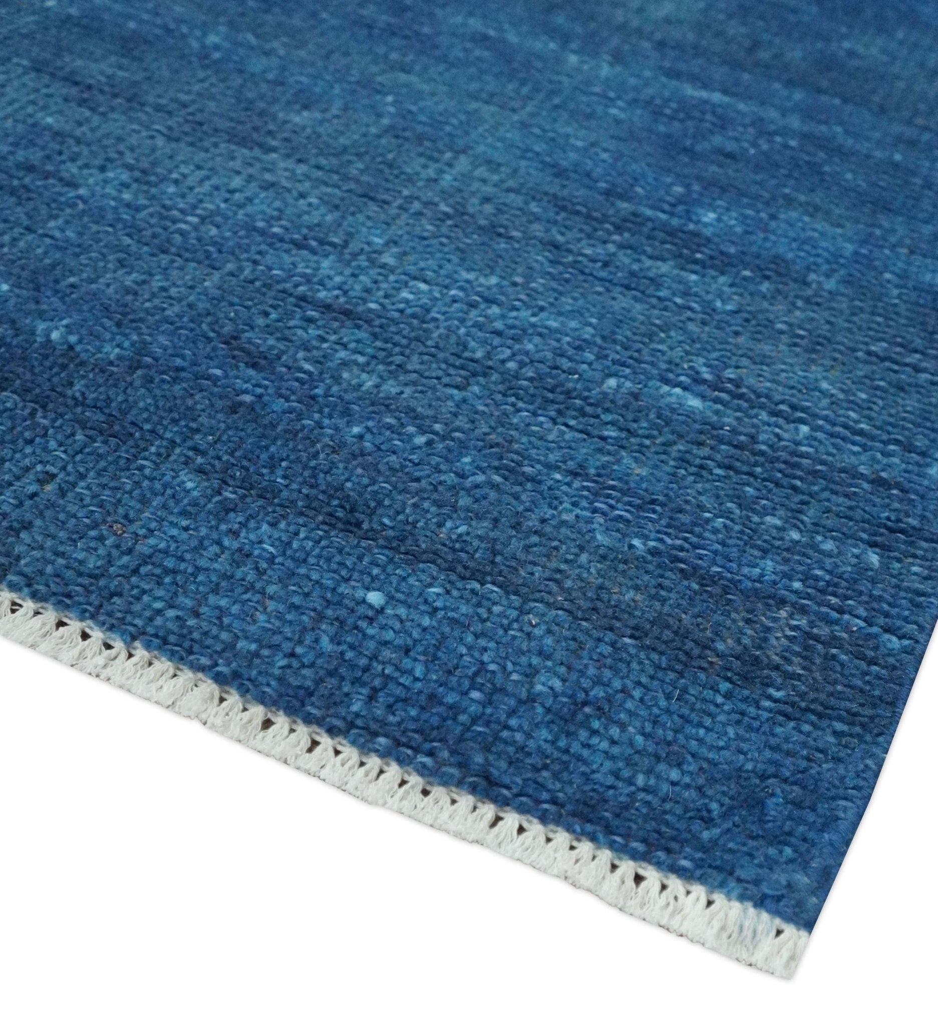The Rug Decor Area Rug Solid Plane Blue Hand knotted Contemporary Custom Made wool Area Rug Solid Plane Blue Hand knotted Contemporary Custom Made wool Area Rug