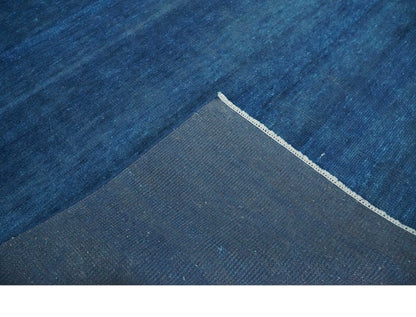 The Rug Decor Area Rug Solid Plane Blue Hand knotted Contemporary Custom Made wool Area Rug Solid Plane Blue Hand knotted Contemporary Custom Made wool Area Rug