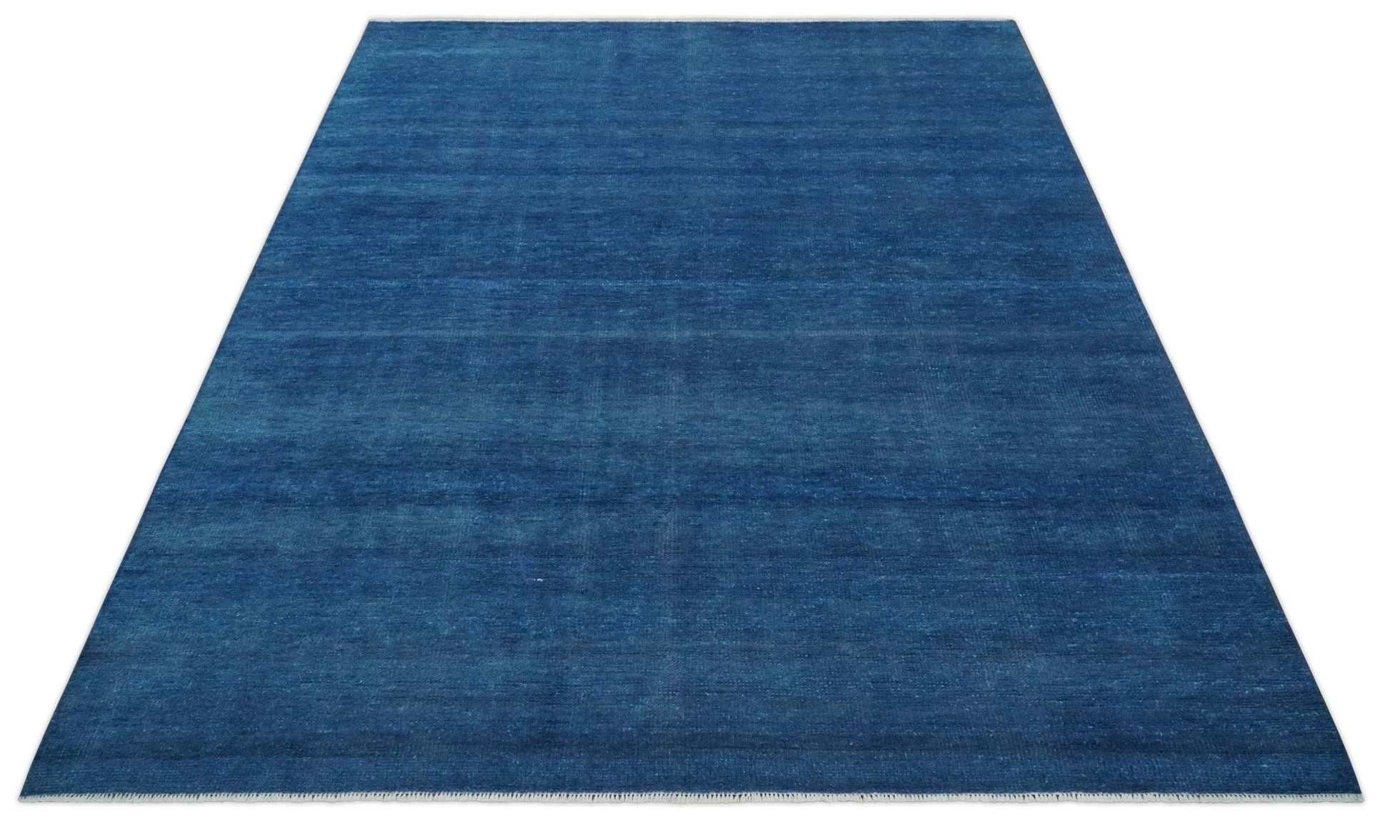 The Rug Decor Area Rug Solid Plane Blue Hand knotted Contemporary Custom Made wool Area Rug Solid Plane Blue Hand knotted Contemporary Custom Made wool Area Rug