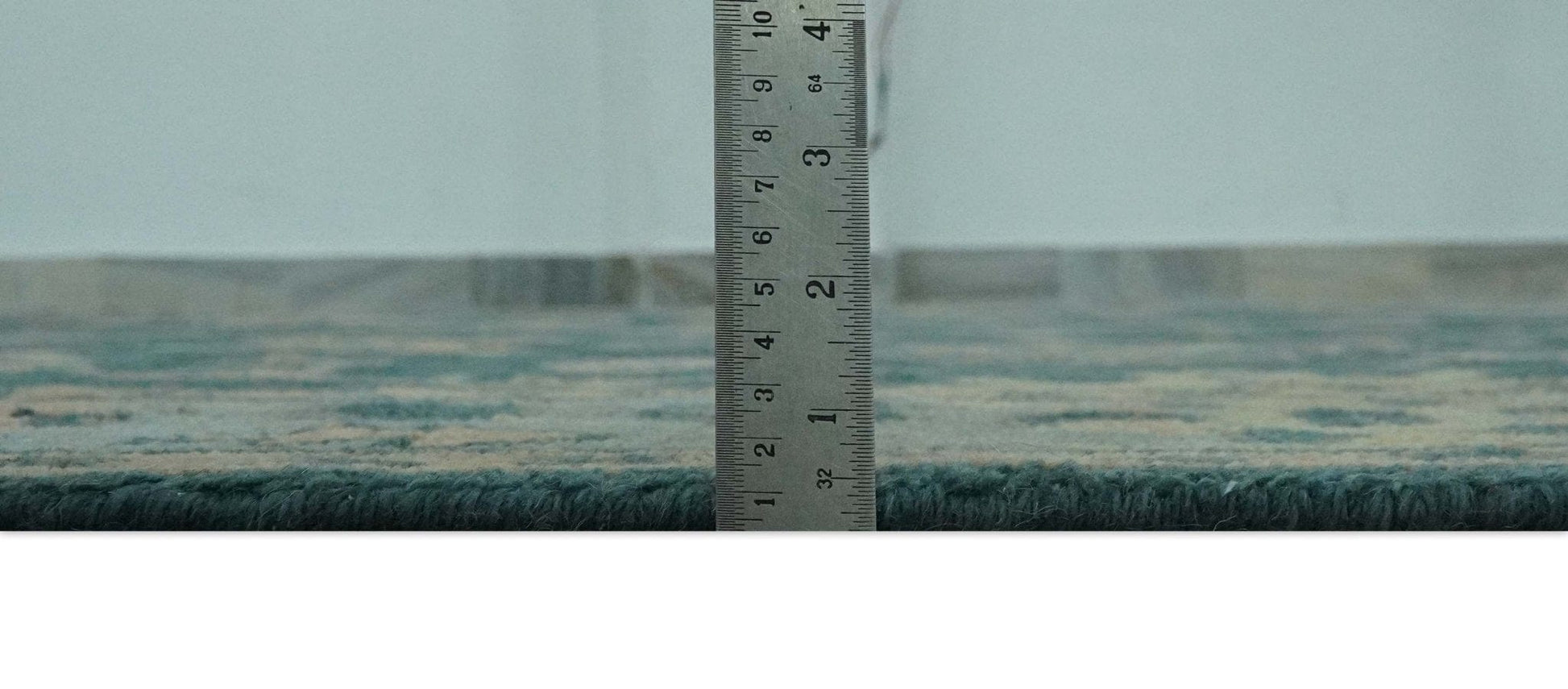 The Rug Decor Area Rug Teal, Gray and Beige Hand Knotted Traditional Oushak Custom Made wool Area Rug Teal, Gray and Beige Hand Knotted Traditional Oushak Custom Made wool Area Rug