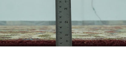 The Rug Decor Area Rug Traditional Large Design Maroon and Green Hand Knotted Custom Made wool area rug Traditional Large Design Maroon and Green Hand Knotted Custom Made wool area rug