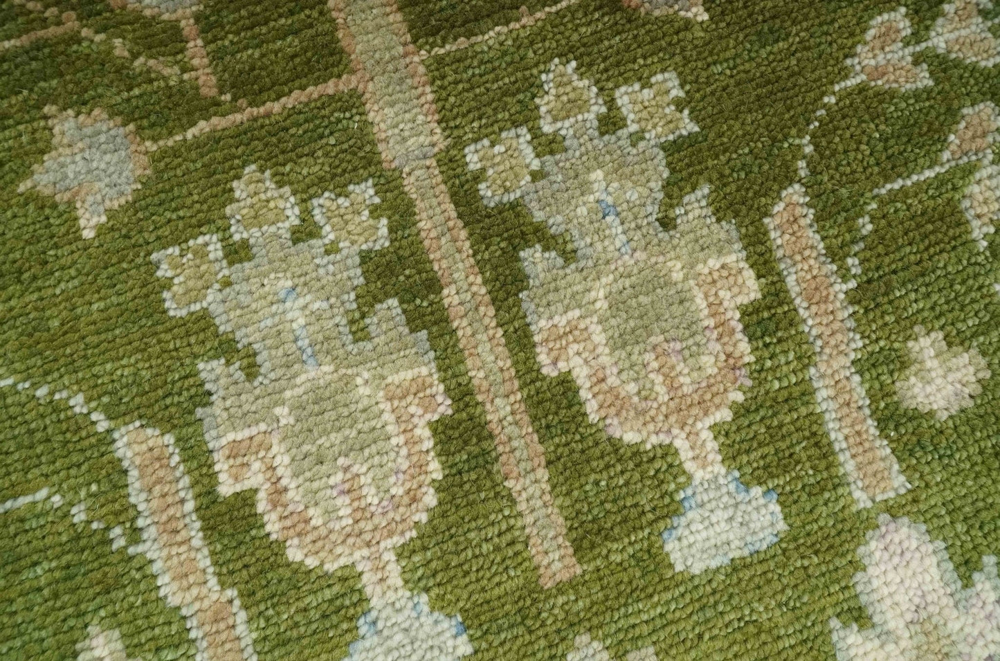 The Rug Decor Area Rug Tree of life Green and Silver Hand Knotted Traditional Floral Custom Made wool rug Tree of life Green and Silver Hand Knotted Traditional Floral Custom Made wool rug