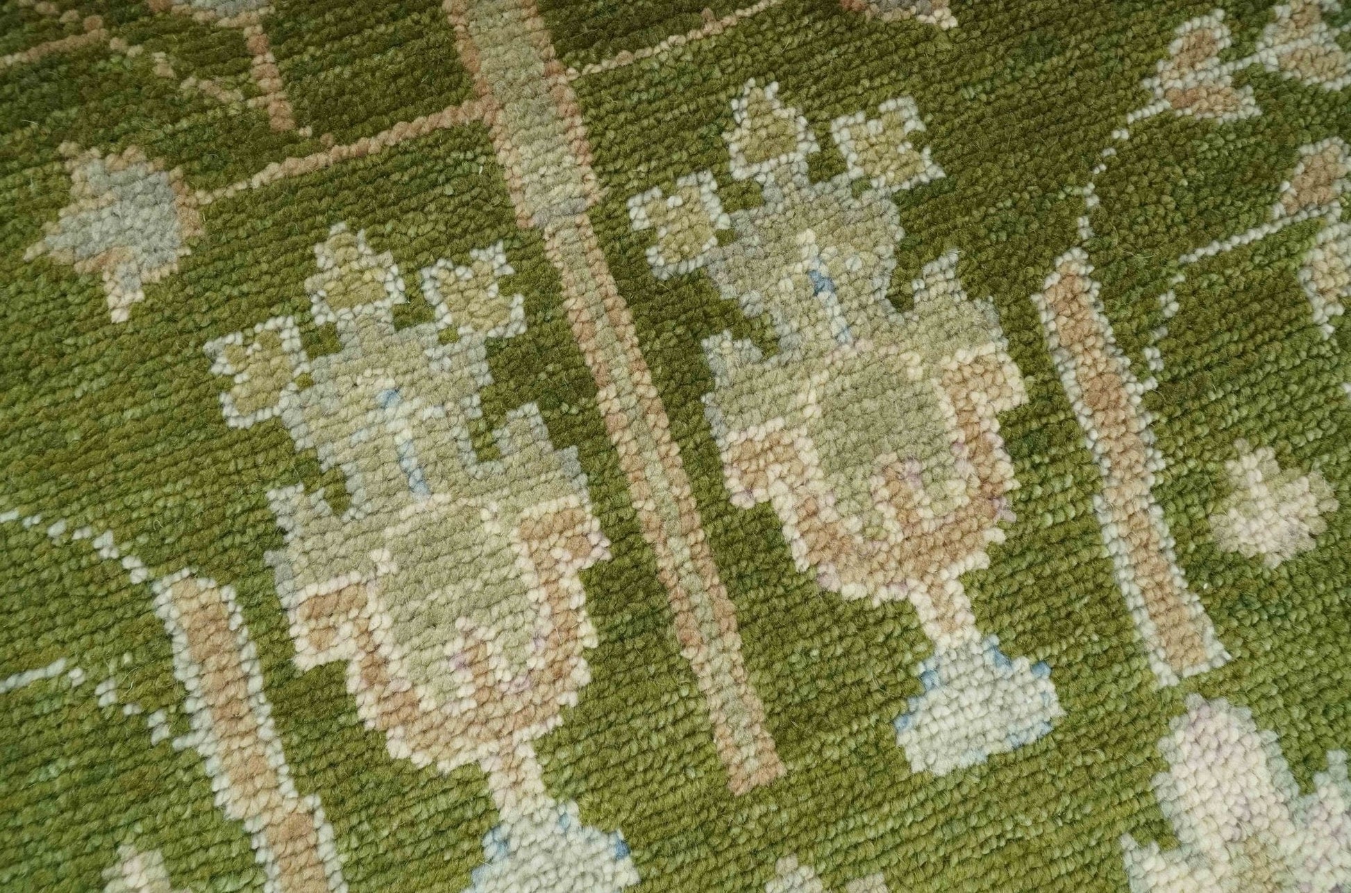 The Rug Decor Area Rug Tree of life Green and Silver Hand Knotted Traditional Floral Custom Made wool rug Tree of life Green and Silver Hand Knotted Traditional Floral Custom Made wool rug