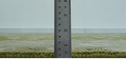 The Rug Decor Area Rug Tree of life Green and Silver Hand Knotted Traditional Floral Custom Made wool rug Tree of life Green and Silver Hand Knotted Traditional Floral Custom Made wool rug