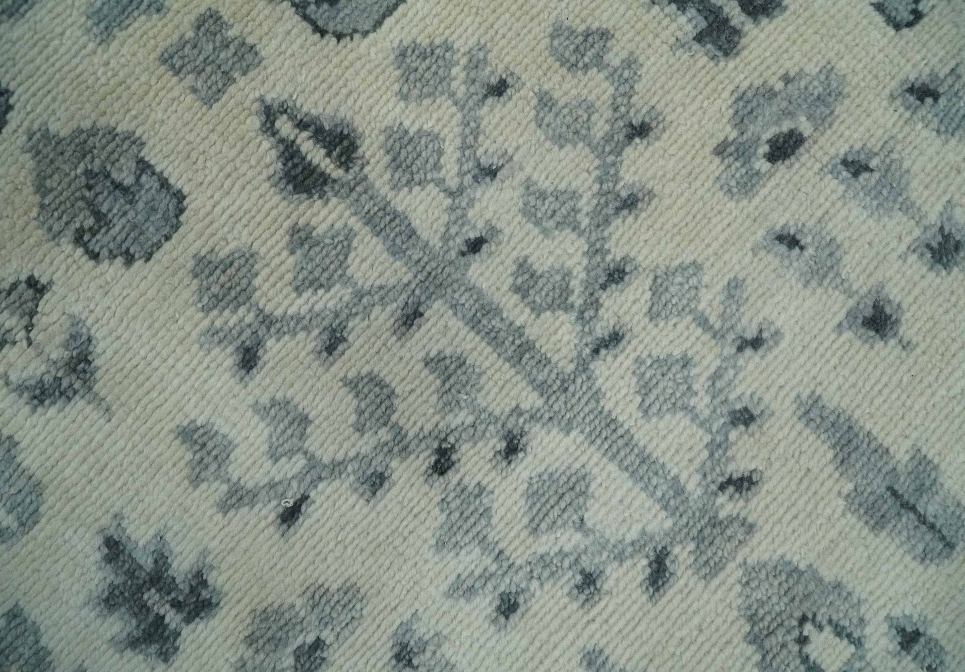 The Rug Decor Area Rug Tree of Life Hand Knotted Ivory and Charcoal Traditional Oushak Custom Made Wool Rug Tree of Life Hand Knotted Ivory and Charcoal Traditional Oushak Custom Made Wool Rug