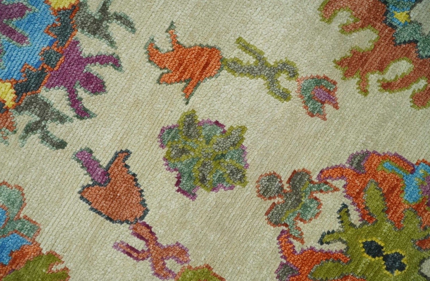 The Rug Decor Area Rug Vibrant Colorful Beige and Rust Traditional Oushak Custom Made wool Area Rug Vibrant Colorful Beige and Rust Traditional Oushak Custom Made wool Area Rug