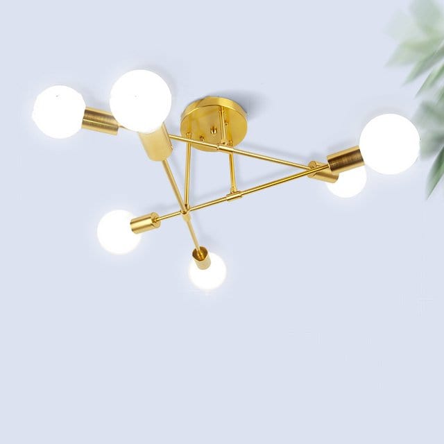 Residence Supply 6 Heads - Gold - 29.5" x 8.6" / 75cm x 22cm - 30W - Without Bulbs Arinya Ceiling Light