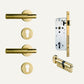 Residence Supply 2.2" x 5.3" / 5.5 x 13.5cm / With Thumb Lock / Polished Brass Asper Handle and Lock