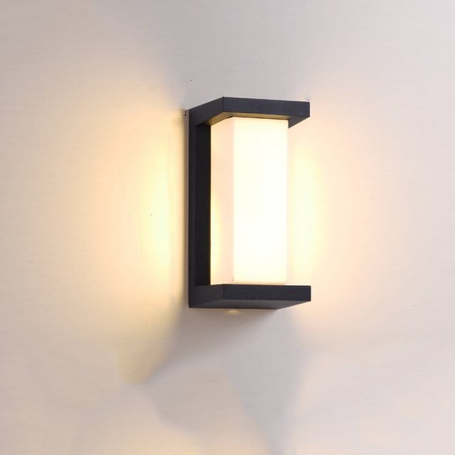 Residence Supply D - No Sensor - 4.9" x 10.2" / 12.5cm x 26cm / 18W - Warm White (3000K) Aster Outdoor Wall Lamp