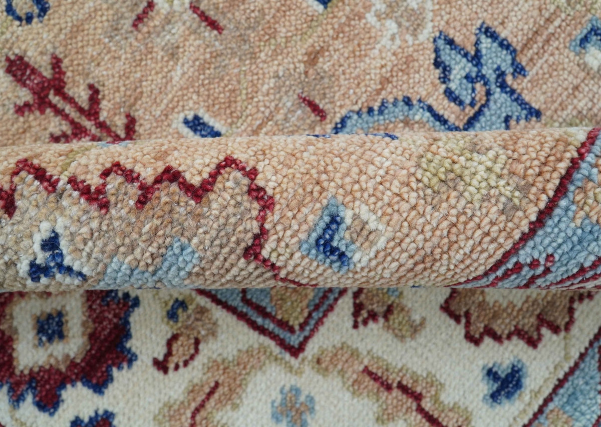 Astra Custom Made Turkish Peach Hand knotted Wool Rug.
