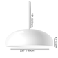 Residence Supply 13.7" x 4.3" / 35 x 11cm / White Astris Indoor Pendant Lights