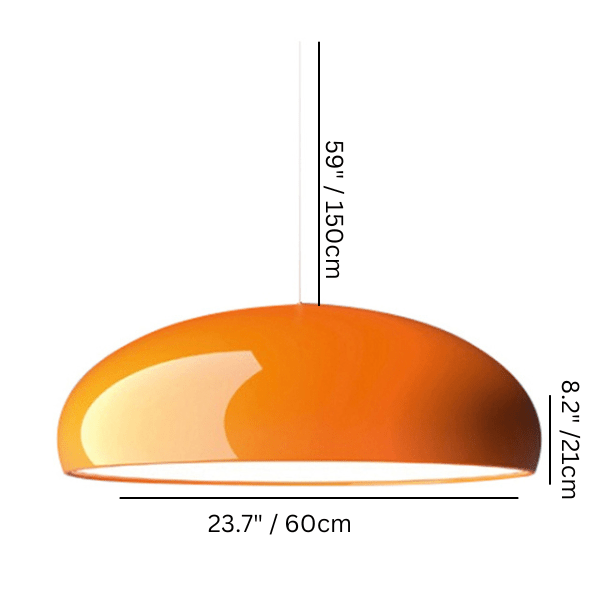 Residence Supply 13.7" x 4.3" / 35 x 11cm / Orange Astris Indoor Pendant Lights