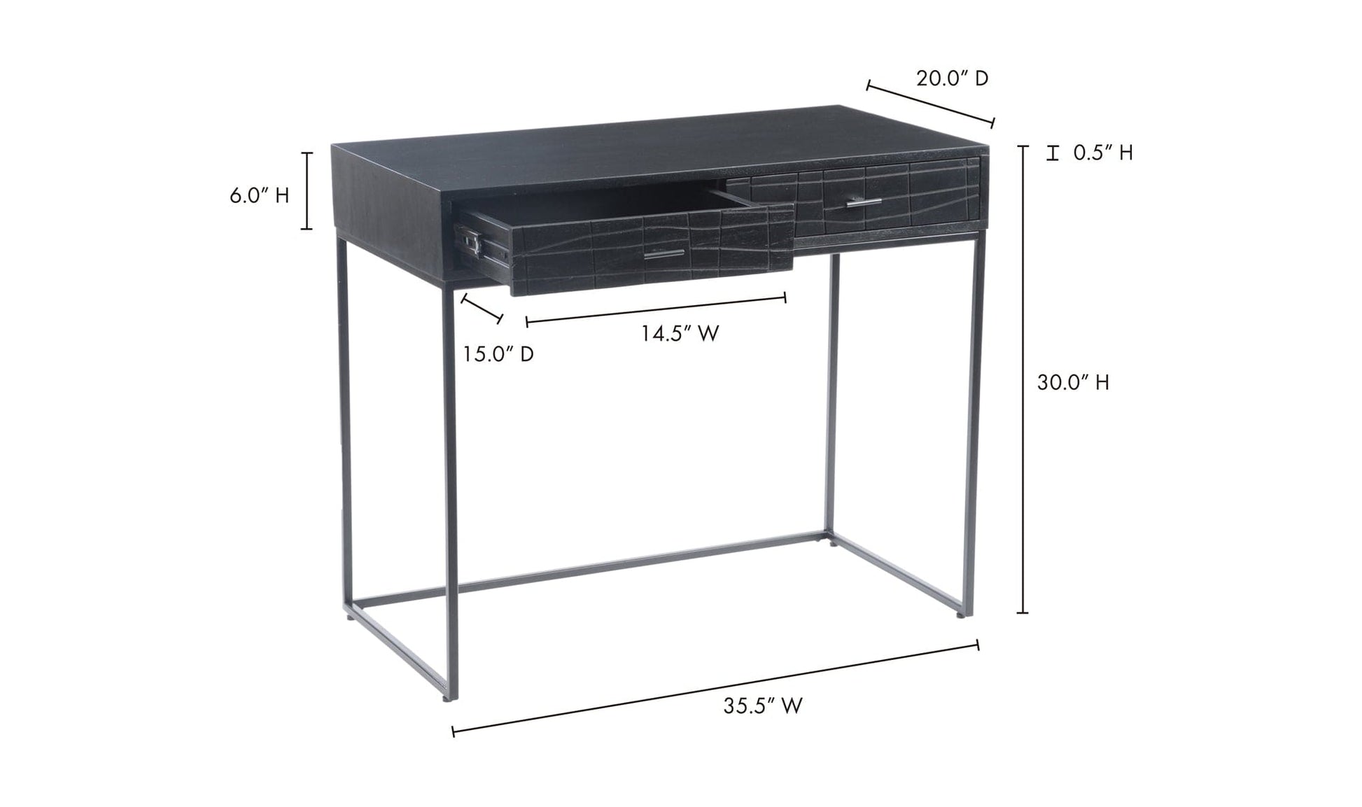 The Carpentry Shop Co. Atelier Desk Black Atelier Desk Black