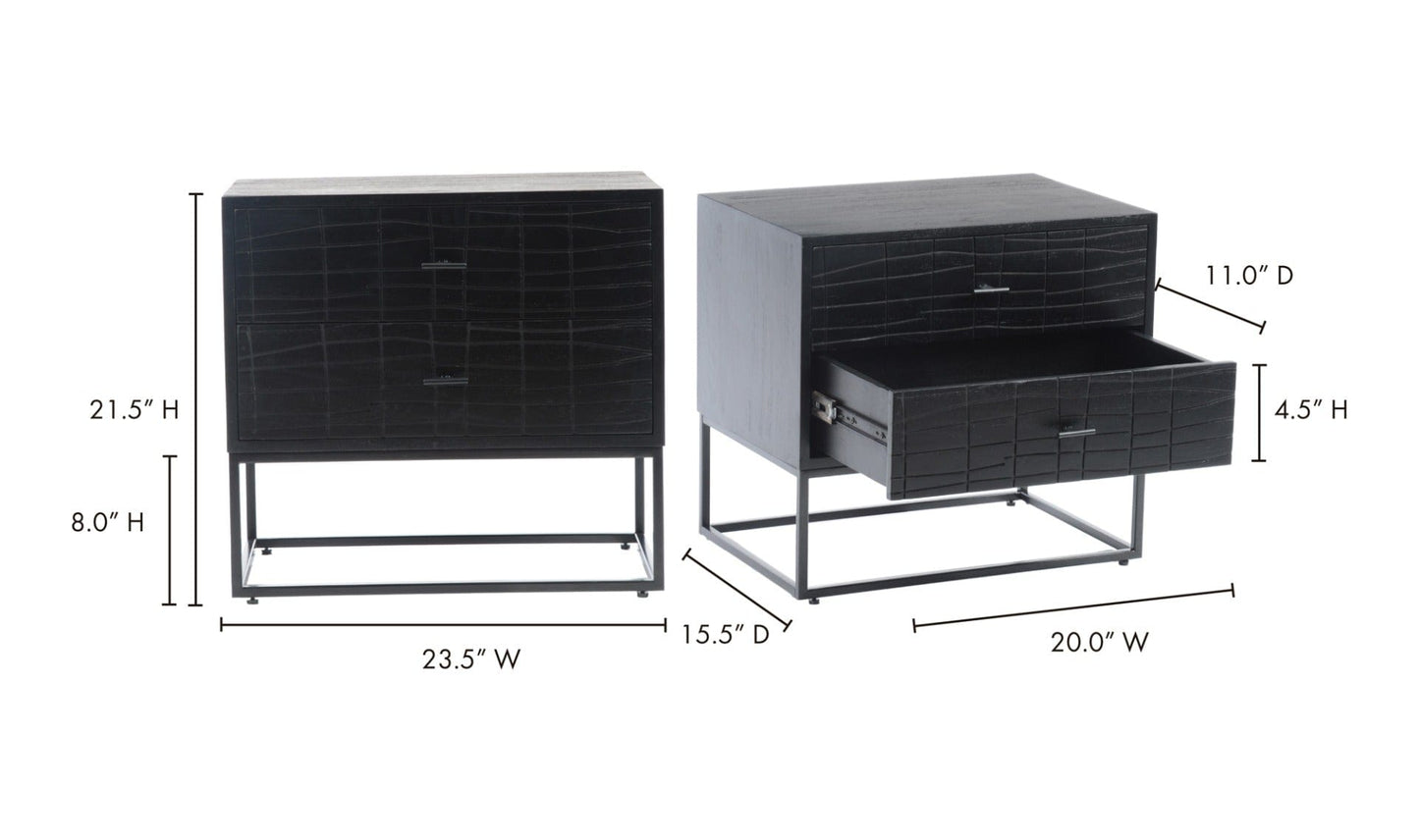 The Carpentry Shop Co. ATELIER NIGHTSTAND BLACK ATELIER NIGHTSTAND BLACK