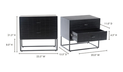 The Carpentry Shop Co. ATELIER NIGHTSTAND BLACK ATELIER NIGHTSTAND BLACK