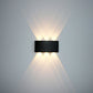 Residence Supply Black - 6.6" x 3.1" x 1.6" / 16.8cm x 8cm x 4cm - 6W / Warm White (2700-3500K) Avivah Outdoor Wall Lamp