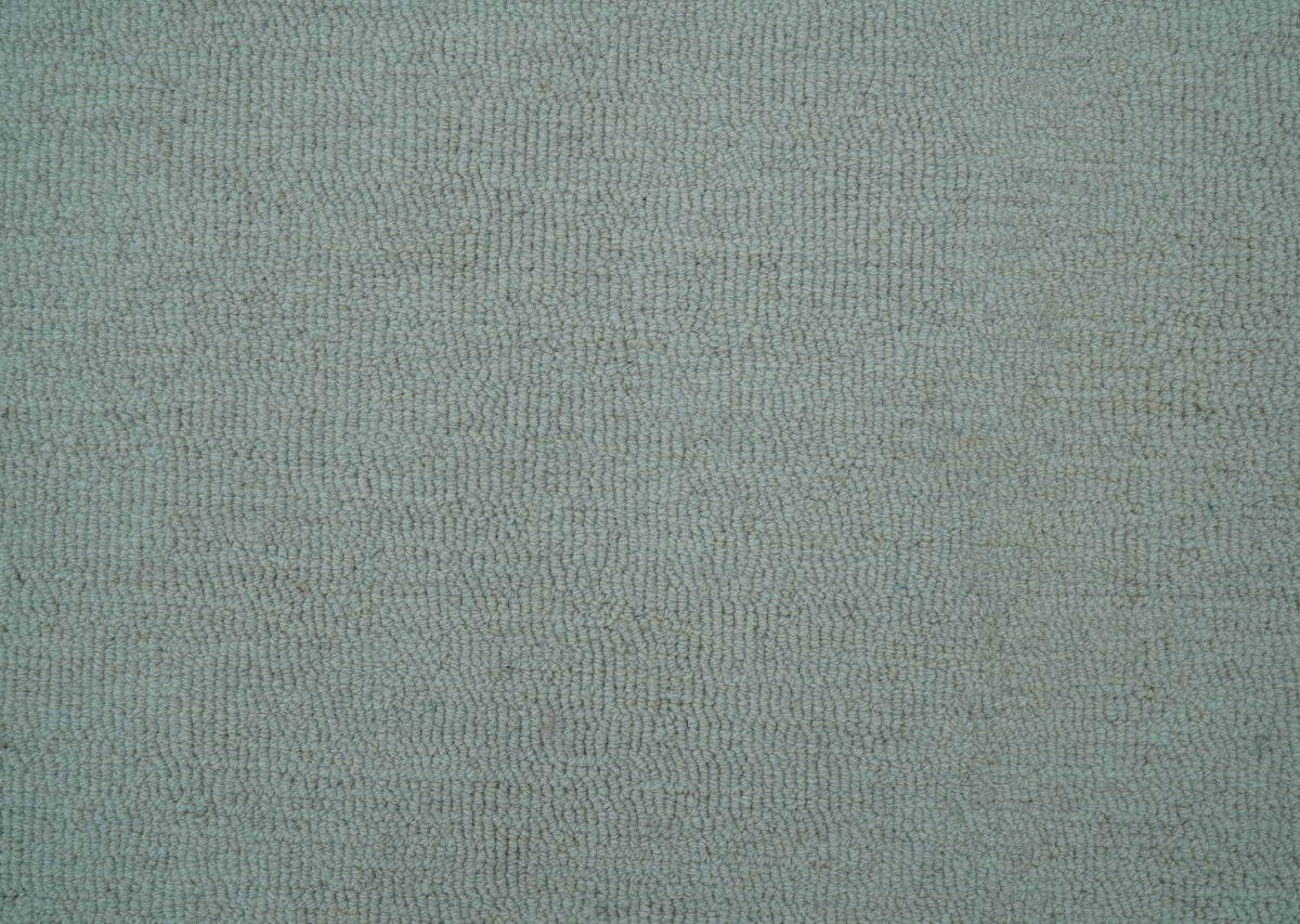 Azure Custom Made Geometrical Charcoal And Gray Hand Tufted Wool  Rug.