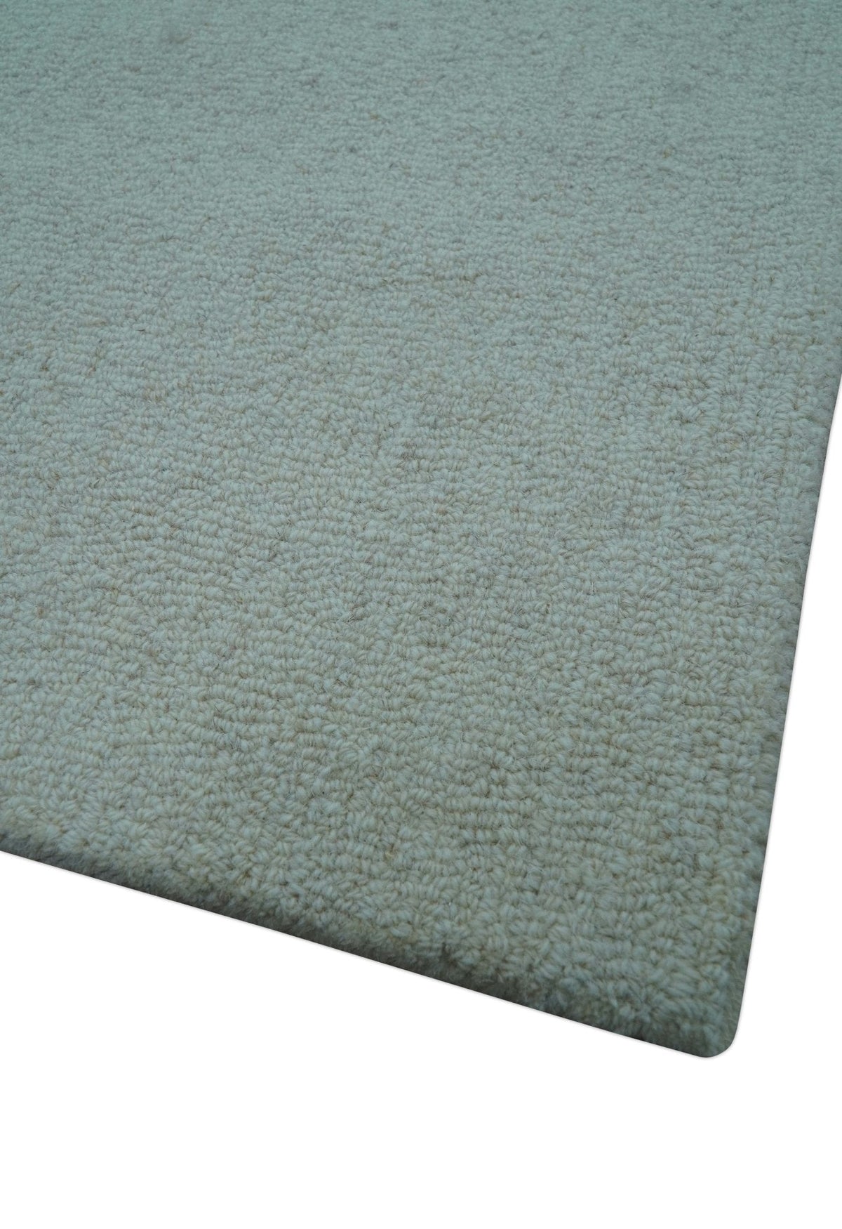 Azure Custom Made Geometrical Charcoal And Gray Hand Tufted Wool  Rug.