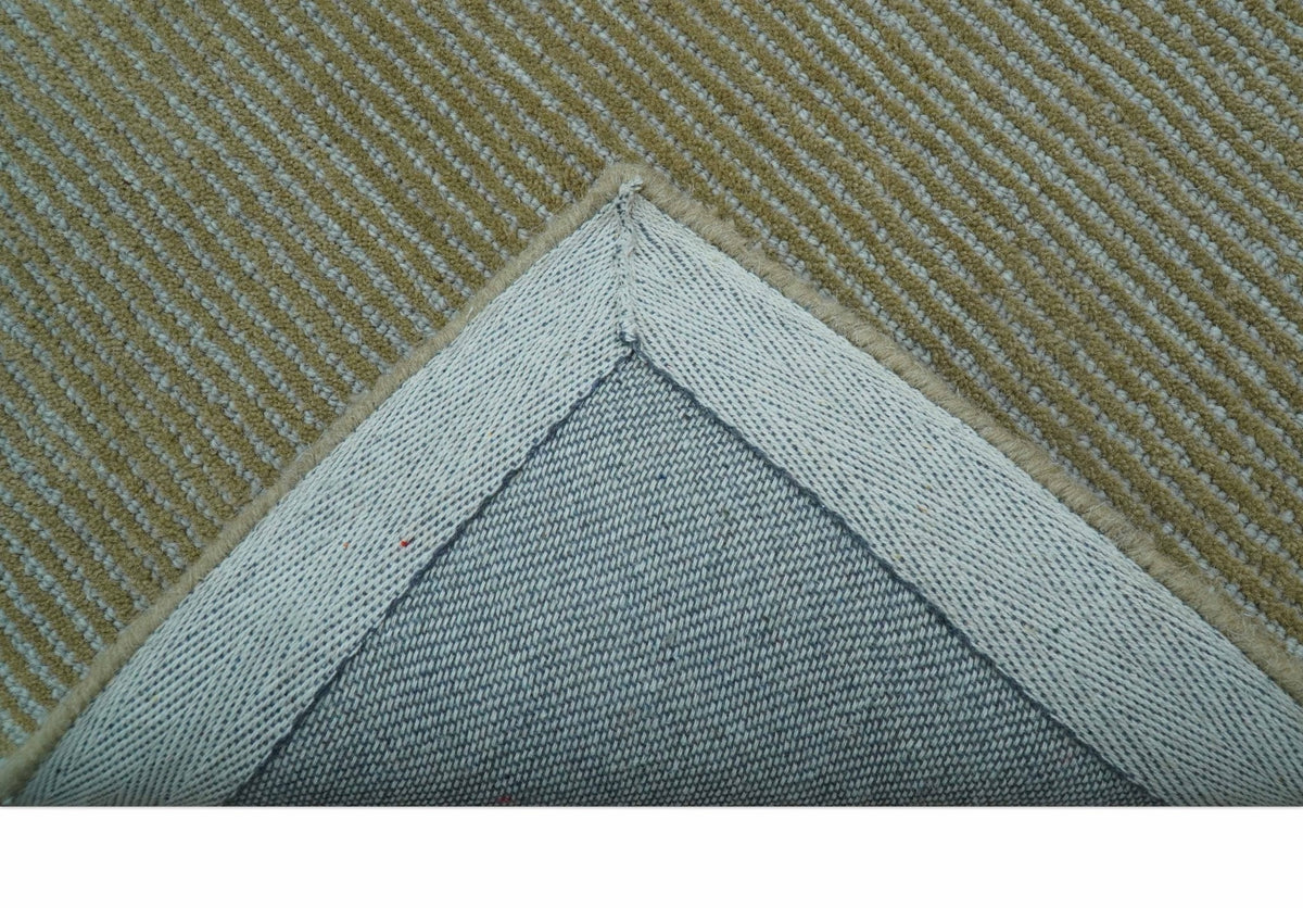 Azure Custom Made Modern Design Gray and Brown Hand Tufted Wool Rug.