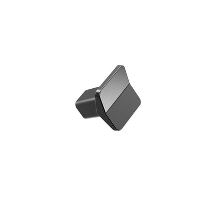 Gun Metal "Vis a Vis" Cabinet Knob and Drawer Pulls.