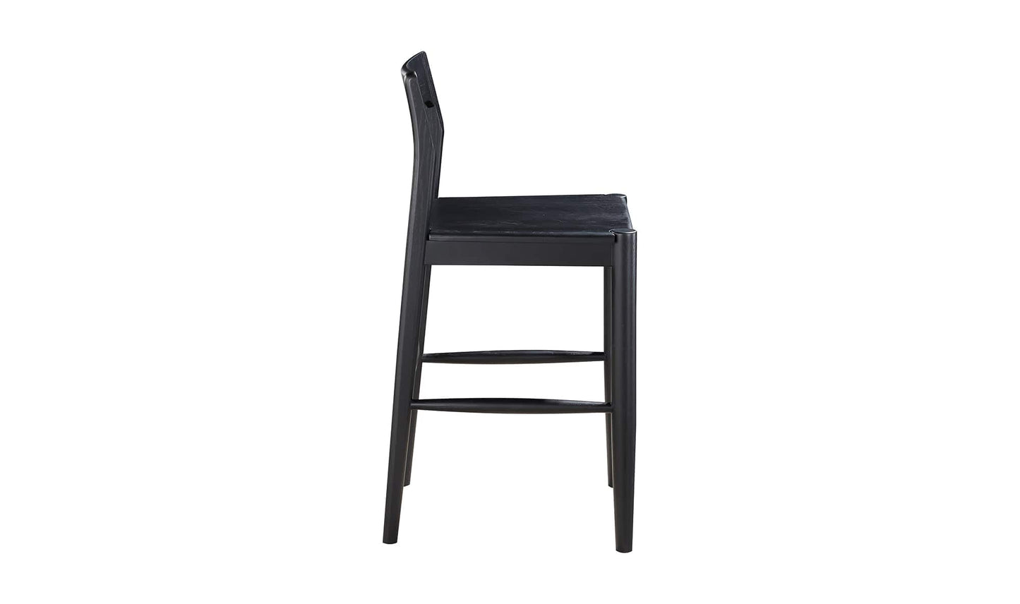 Moe's Home Collection Bar stool OWING COUNTER STOOL BLACK OWING COUNTER STOOL BLACK