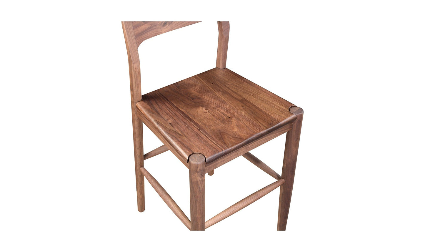 Moe's Home Collection Bar stool OWING COUNTER STOOL WALNUT OWING COUNTER STOOL WALNUT