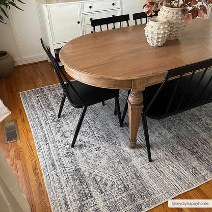 Barny Gray Blue Washable Rug - Clearance.