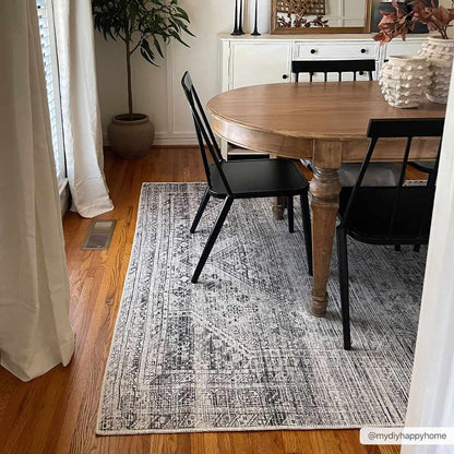 Barny Gray Blue Washable Rug - Clearance.