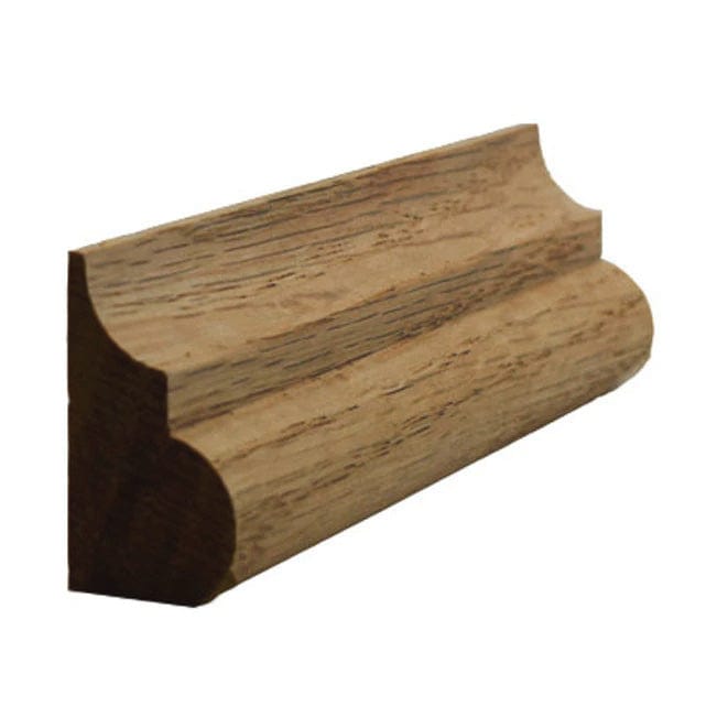 NewMouldings Base Cap Red Oak / 94 inches EWBC26 Nose and Cove Base Cap Moulding EWBC26 Nose and Cove Base Cap Moulding