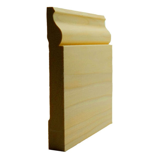 NewMouldings Baseboard Poplar / 94 inches EWBB13 Colonial 7-1/4 inch Tall Baseboard Moulding EWBB13 Colonial 7-1/4 inch Tall Baseboard Moulding