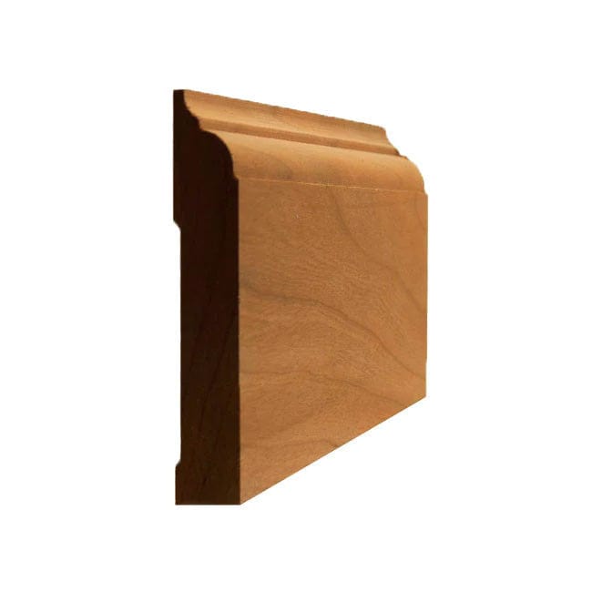 NewMouldings Baseboard Cherry / 94 inches EWBB22 Nose and Cove 3-1/2 inch Baseboard Moulding EWBB22 Nose and Cove 3-1/2 inch Baseboard Moulding