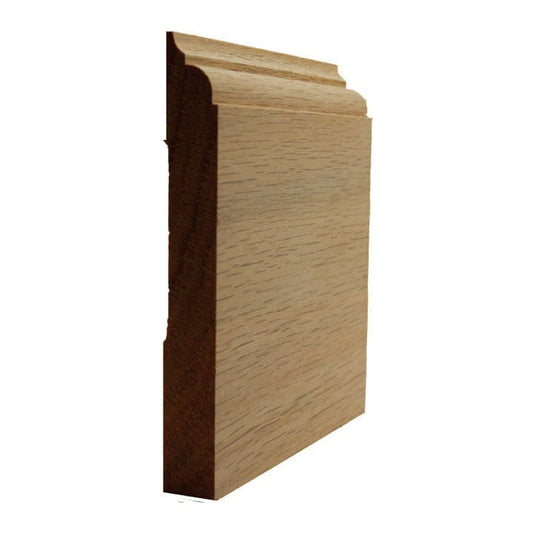 NewMouldings Baseboard Red Oak / 94 inches EWBB23 Nose and Cove 5-1/4 inch Tall Baseboard Moulding EWBB23 Nose and Cove 5-1/4 inch Tall Baseboard Moulding