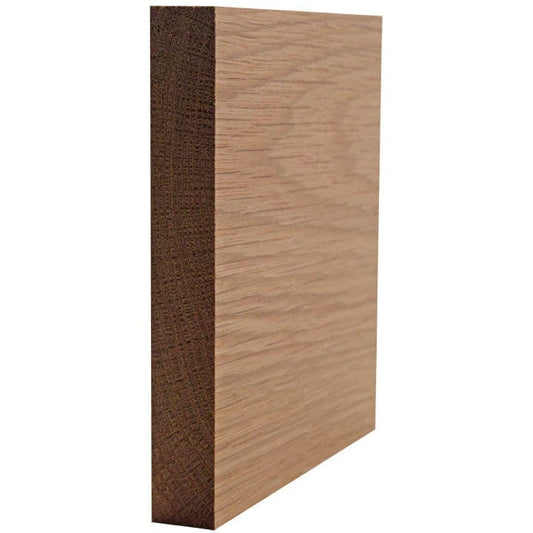NewMouldings Baseboard Red Oak / 94 inches EWBB53 square edge 5-1/4 inch Tall Baseboard Moulding EWBB53 square edge 5-1/4 inch Tall Baseboard Moulding