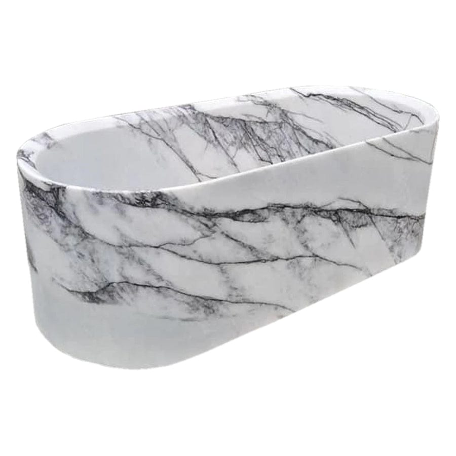 Villohome | Online Flooring Shop Bathtubs Marble / (W)32" (L)73" (H)24" / Polished New York Marble Bathtub Hand-carved from Solid Marble Block (W)32" (L)73" (H)24" New York Marble Bathtub Hand-carved from Solid Marble Block (W)32" (L)73" (H)24"
