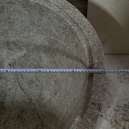 Villohome | Online Flooring Shop Bathtubs Marble / (W)29.5" (L)67" (H)19.5" / Honed/Matte Tundra Gray Marble Bathtub Hand-carved from Solid Marble Block (W)29.5" (L)67" (H)19.5" Tundra Gray Marble Bathtub Hand-carved from Solid Marble Block (W)29.5" (L)67" (H)19.5"