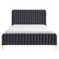 Ashcroft Furniture Co Bed Queen / Grey Bethany Velvet Upholstered Platform Bed