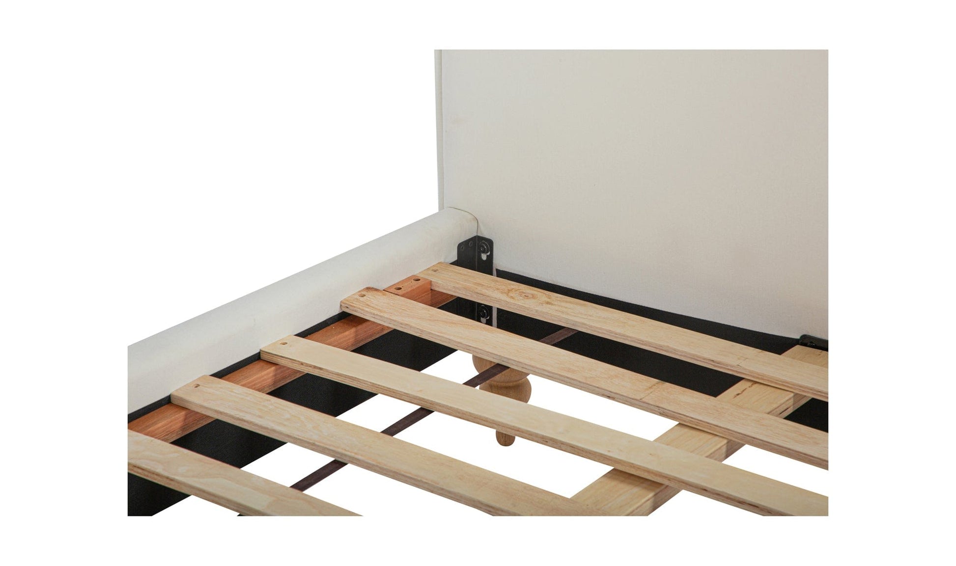 Moe's Home Collection Bed Jacqueline King Bed Cream Jacqueline King Bed Cream