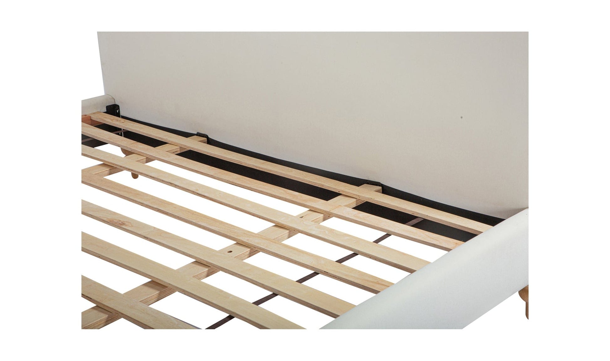 Moe's Home Collection Bed Jacqueline King Bed Cream Jacqueline King Bed Cream